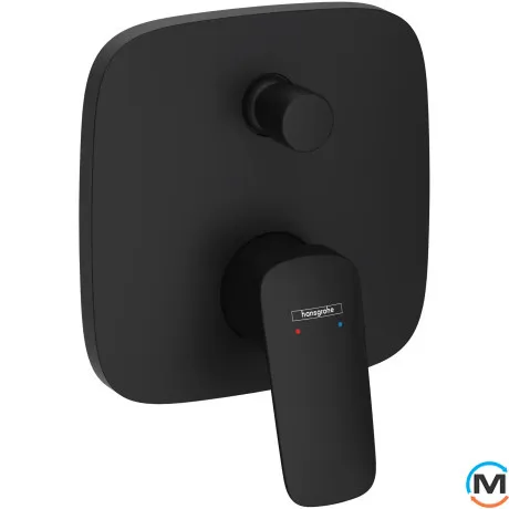 Смеситель Hansgrohe Logis скрытого монтажа ванна/душ верхняя часть Matt Black, фото 