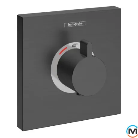 Термостат скрытого монтажа Hansgrohe ShowerSelect High fow Brushed Black Chrome, фото 