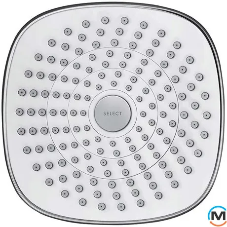 Верхний душ Hansgrohe Croma Select E 180 2jet Showerpipe EcoSmart 9 л/хв белый/хром, фото , изображение 2