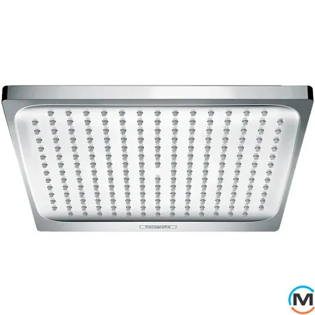 Верхний душ Hansgrohe Crometta E 240 1jet EcoSmart 9л/мин белый/ хром, фото 