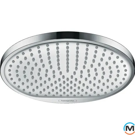 Верхний душ Hansgrohe Crometta S 240 1jet EcoSmart 9л/мин белый/ хром, фото 