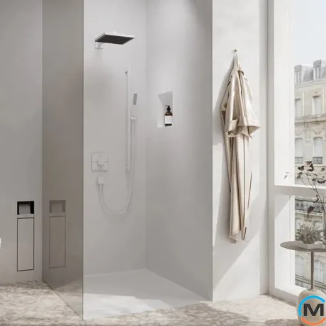 Верхний душ Hansgrohe Pulsify Е 260 1jet EcoSmart Matt White, фото , изображение 2