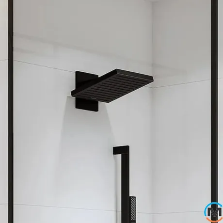 Верхний душ Hansgrohe Pulsify E 260 2jet EcoSmart с держателем Matt Black, фото , изображение 4
