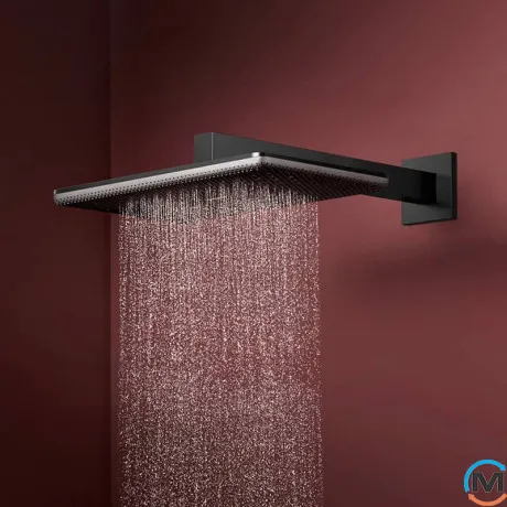 Верхний душ Hansgrohe Raindance Alive Q 340/210 1jet EcoSmart Brushed Black Chrome, фото , изображение 2