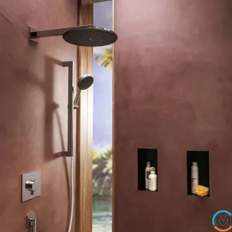 Верхний душ Hansgrohe Raindance Alive S 300 2jet EcoSmart с держателем Chrome, фото , изображение 4
