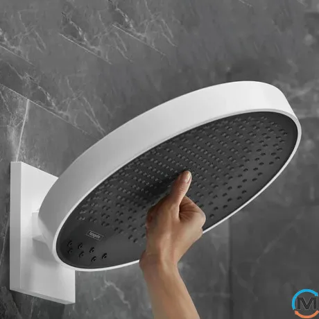Верхний душ Hansgrohe Rainfinity 250 3jet Matt White, фото , изображение 2