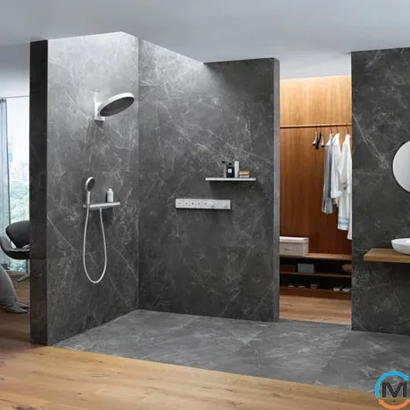 Верхний душ Hansgrohe Rainfinity 250 3jet Matt White, фото , изображение 3