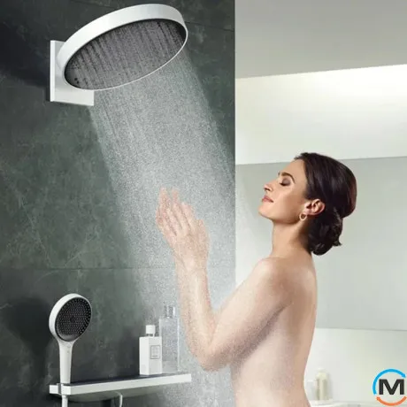 Верхний душ Hansgrohe Rainfinity 250 3jet Matt White, фото , изображение 6