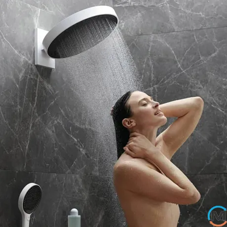 Верхний душ Hansgrohe Rainfinity 250 3jet Matt White, фото , изображение 7