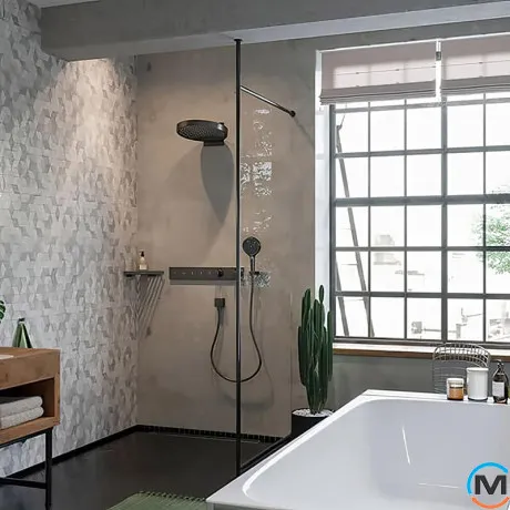 Верхний душ Hansgrohe Rainfinity 360 3jet матовый черный, фото , изображение 2