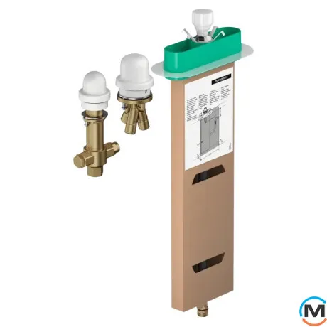 Встроенная часть смесителя для ванны Hansgrohe на 3 отверстия, фото 
