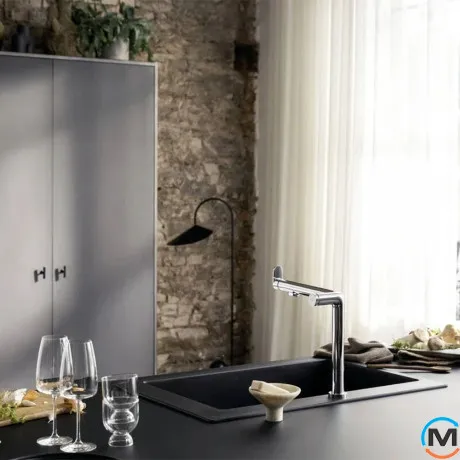 Смеситель для кухни Hansgrohe Aqittura M91 FilterSystem 240 1jet Matt Black, фото , изображение 2