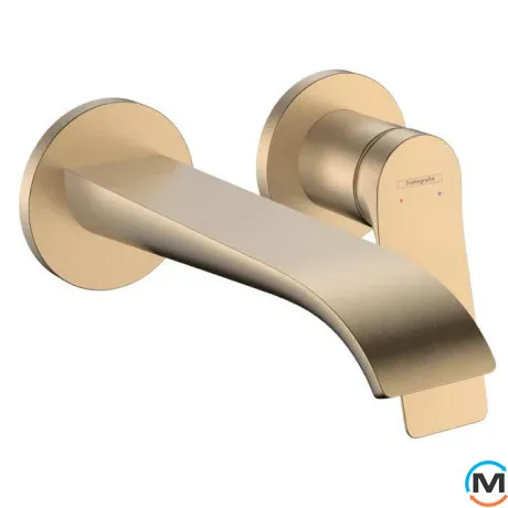 Смеситель для умывальника Hansgrohe Vivenis 195 со стены Brushed Bronze, фото 