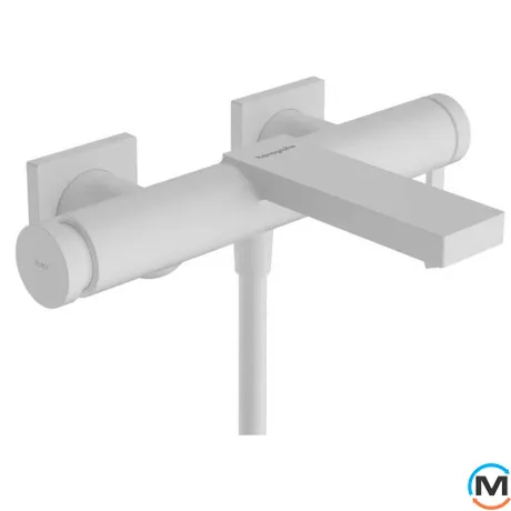 Смеситель для ванны Hansgrohe Tecturis E Matt White, фото 