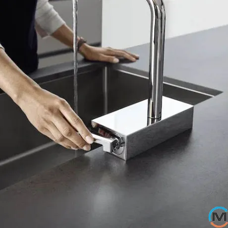 Смеситель кухонный Hansgrohe Aguno Select 250 2jet с вытяжным изливом Sbox хром, фото , зображення 2