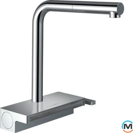 Смеситель кухонный Hansgrohe Aguno Select 250 2jet с вытяжным изливом Sbox хром, фото 