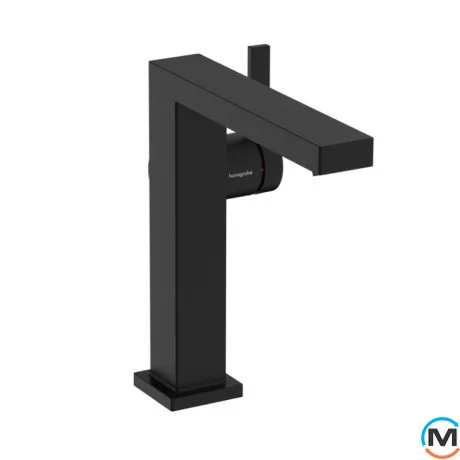 Смеситель Hansgrohe Tecturis E 150 Fine CoolStart для умывальника без донного клапана Matt Black, фото 