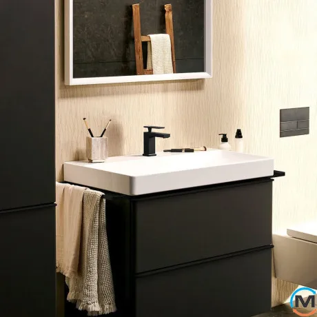 Смеситель Hansgrohe Tecturis E 80 CoolStart для умывальника Matt Black, фото , изображение 4