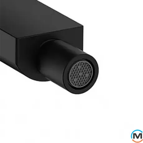 Смеситель для биде Hansgrohe Tecturis E со сливным гарнитуром Matt Black, фото , изображение 3