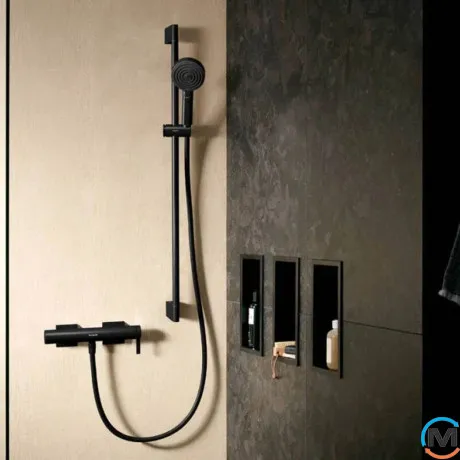 Смеситель Hansgrohe Tecturis E для душа Matt Black, фото , изображение 4