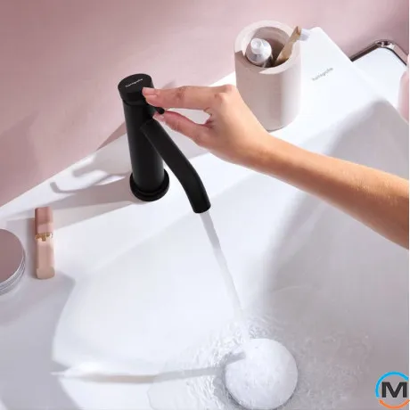 Смеситель Hansgrohe Tecturis S 110 CoolStart для умывальника Matt Black, фото , изображение 2