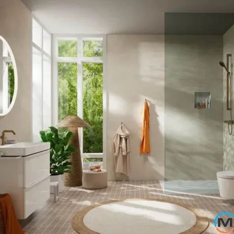 Смеситель Hansgrohe Tecturis S для душа Brushed Bronze, фото , изображение 2