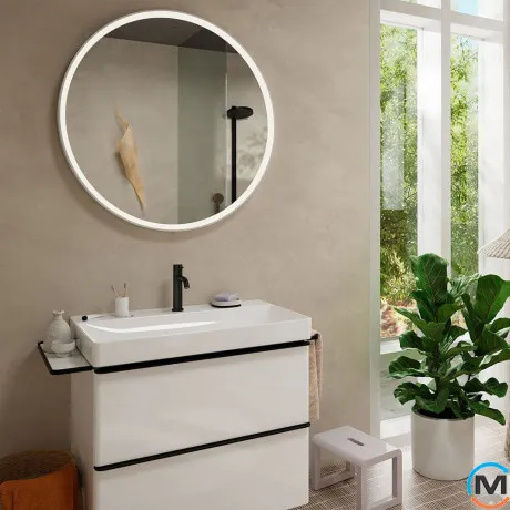 Смеситель Hansgrohe Tecturis S 110 для умывальника с гигиенической лейкой Matt Black, фото , изображение 4