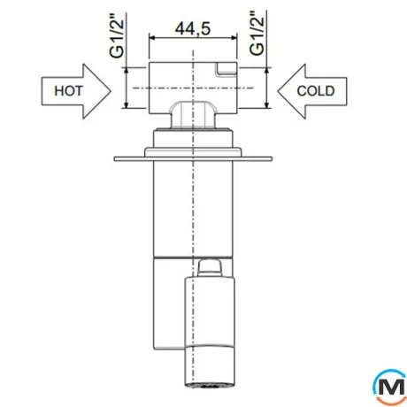 Гигиенический душ Paffoni new BIDET KIT с запорным смесителем черный матовый, фото , изображение 5