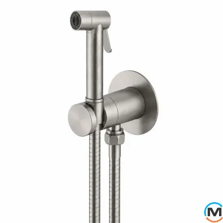 Гигиенический душ Paffoni new BIDET KIT с запорным смесителем сталь, фото 