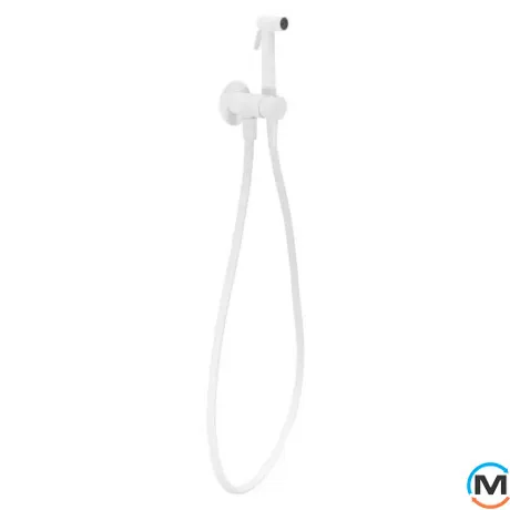 Гигиенический душ со смесителем Paffoni Tweet Round Mix белый матовый, фото , изображение 2