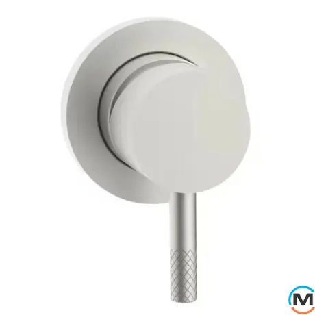 Смеситель для душа Paffoni Jolly скрытого монтажа 1 выход пластина D=70 мм Steel looking, фото 