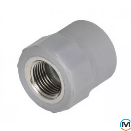 Полипропиленовая муфта Berkeplastik комб. В.Р. 32x3/4", фото 