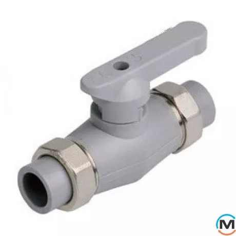 Полипропиленовый шаровый кран Berkeplastik двухмест. переход 20 мм, Диаметр (мм): 20, фото 