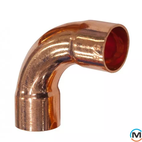 Колено медное IBP 90° длинное (2 муфты) 18, Вариант: 2 муфты, Градус (град.): 90, Исполнение: Длинное, Диаметр (мм): 18, фото 