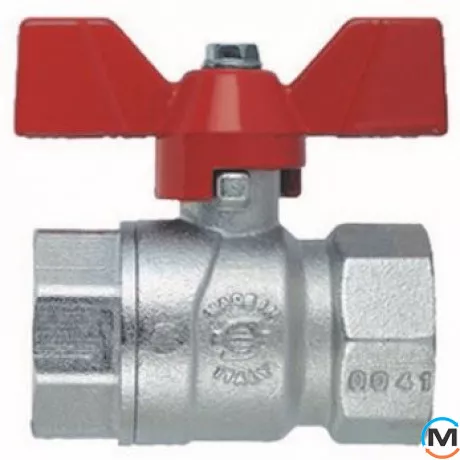 Кран кульовий вн.-вн. різьблення (метелик) Fiv PERFECTA 3/4", фото 