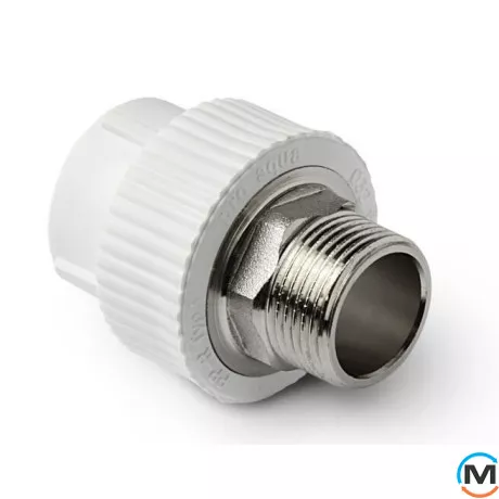 Поліпропіленова муфта Berkeplastik комб. Н.Р. під ключ 32x1", фото 