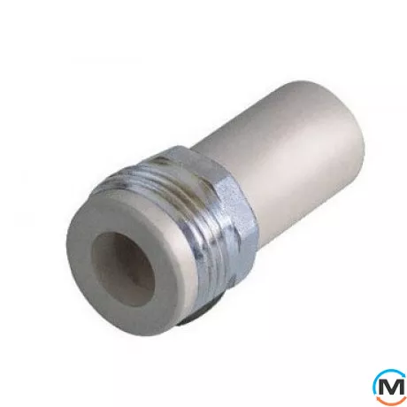 Поліпропіленова муфта Berkeplastik з нак. гайкою перех Н.Р. 32x1 ¼", Тип різьблення: Зовнішня, Діаметр різьблення: 1 1/4", Діаметр (мм): 32, фото 