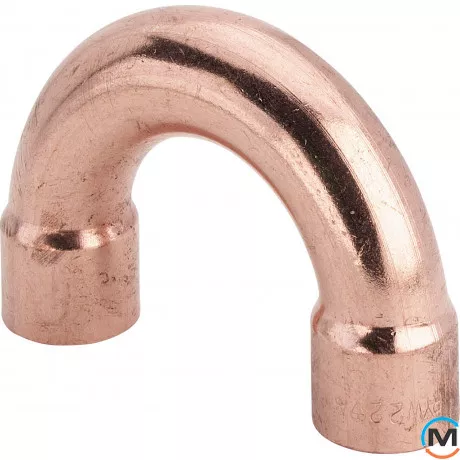 Обвід Ø22 (мідний) 180° -121518 Viega GmbH 95060, Варіант: 2 муфти, Виконання: Розворотний, Діаметр (мм): 22, фото 