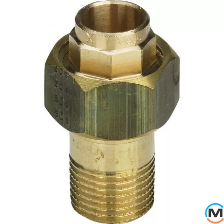 Складання Ø22 х 3/4" З (бронзова) -101558 Viega GmbH 94341g, Тип різьблення: Зовнішня, Діаметр різьблення: 3/4", Виконання: Прямий, Діаметр (мм): 22, фото 