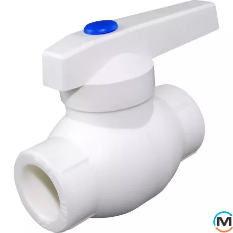 Поліпропіленовий кульовий кран Berkeplastik В.Р. 25x3/4", Тип різьблення: Внутрішня, Діаметр різьблення: 3/4", Діаметр (мм): 25, фото 