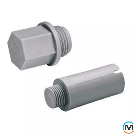 Поліпропіленова заглушка Berkeplastik різьбова 32 мм, Варіант: Коротка, Діаметр (мм): 32, фото 