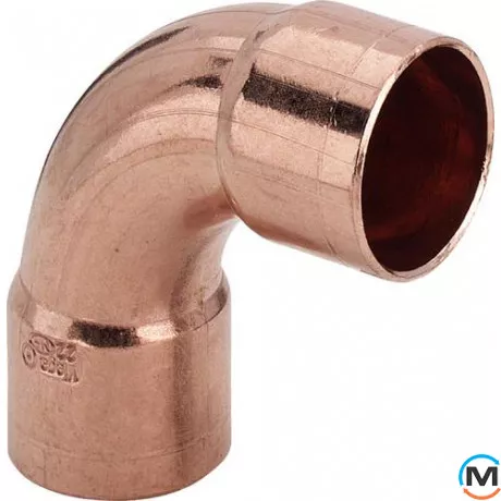 Колено Ø28 (медное) 2 муфти 90° -100193 Viega GmbH 95002a, Вариант: 2 муфты, Градус (град.): 90, Исполнение: Длинное, Диаметр (мм): 28, фото 