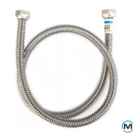 ECF Шланг НЖ DN16 ГШ 1/2" ВВ 015 см, Исполнение: 1/2" ВВ 15 см, Длина (мм): 15, фото 