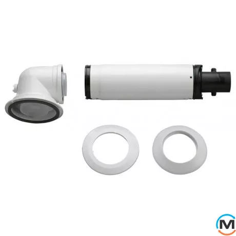 Коаксиальный горизонтальный комплект Bosch AZB 916 + удлинение 990-1200 мм (конд.), фото 