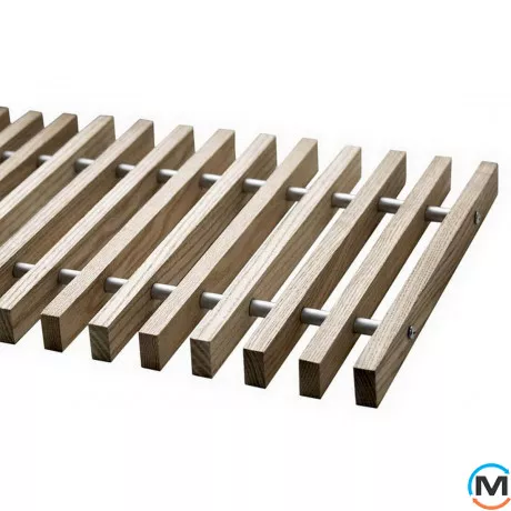 Решетка дубовая Polvax КЕМ.300.3000, Исполнение: Деревянная, Ширина (мм): 300, Длина (мм): 3000, фото 