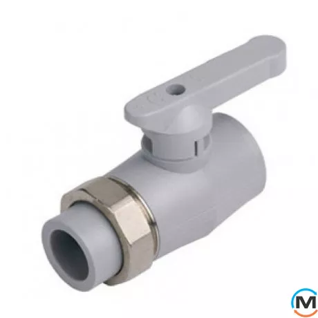 Поліпропіленовий кульовий кран Berkeplastik одномісний. перехід 25 мм, Діаметр (мм): 25, фото 