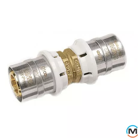 Муфта Sanha 3fit-Press 25270 20мм, Назначение труб: Универсальная, Диаметр (мм): 20, Рабочее давление (бар): 10, фото 