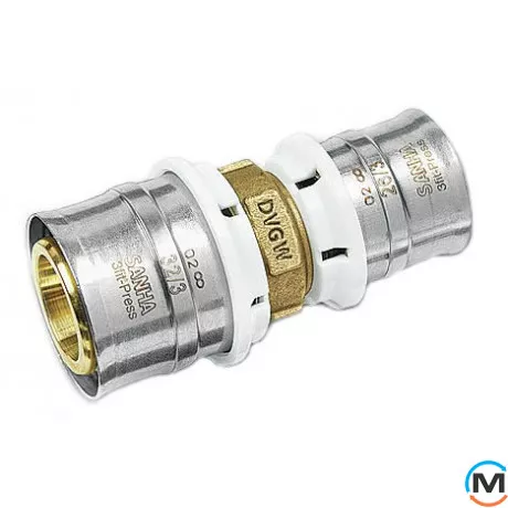 Редукция Sanha 3fit-Press 25240 32х16, Вариант: 32х16, Назначение труб: Универсальная, Диаметр (мм): 32, Рабочее давление (бар): 10, Материал: Бронза Кремнистая, фото 