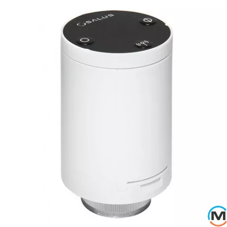 Беспроводная термоголовка Salus M30x1,5, версия MINI, Исполнение: Электронная, Цвет: Белый, Присоединение: М30х1,5, Электропитание: 3 V, фото 