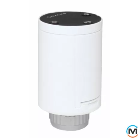 Беспроводная термоголовка Salus M28x1,5, версия MINI, Исполнение: Электронная, Цвет: Белый, Присоединение: M28x1,5, Электропитание: 3 V, фото 